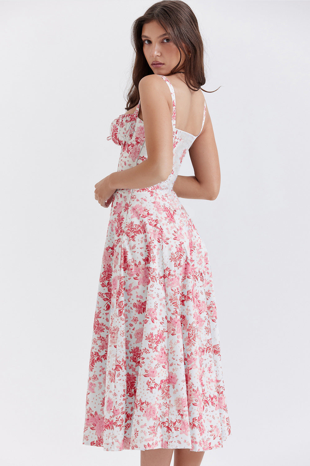 Yasmin® | Vintage bloemenjurk, strak in de taille