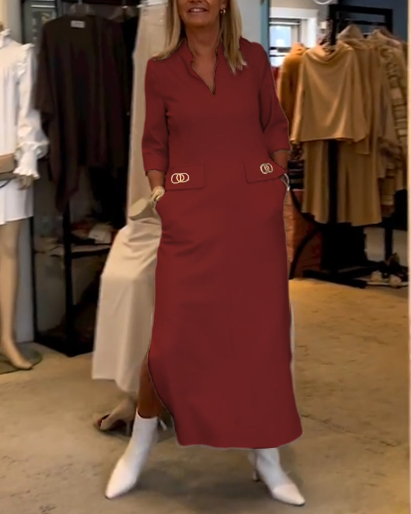 Zoe® | Jurk met 3/4 mouwen