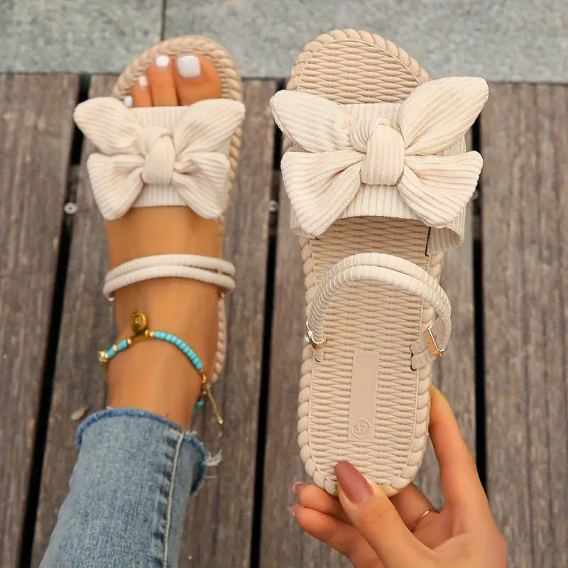 Teresa® | Stijlvolle platte sandalen met strik