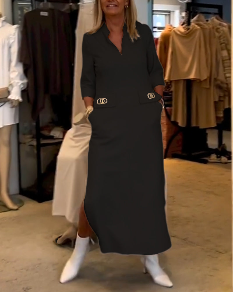 Zoe® | Jurk met 3/4 mouwen