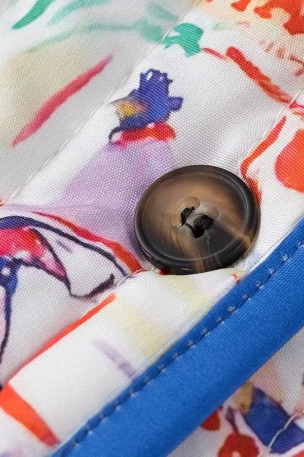 Trina® | Set van katoenen shorts met graffitiprint
