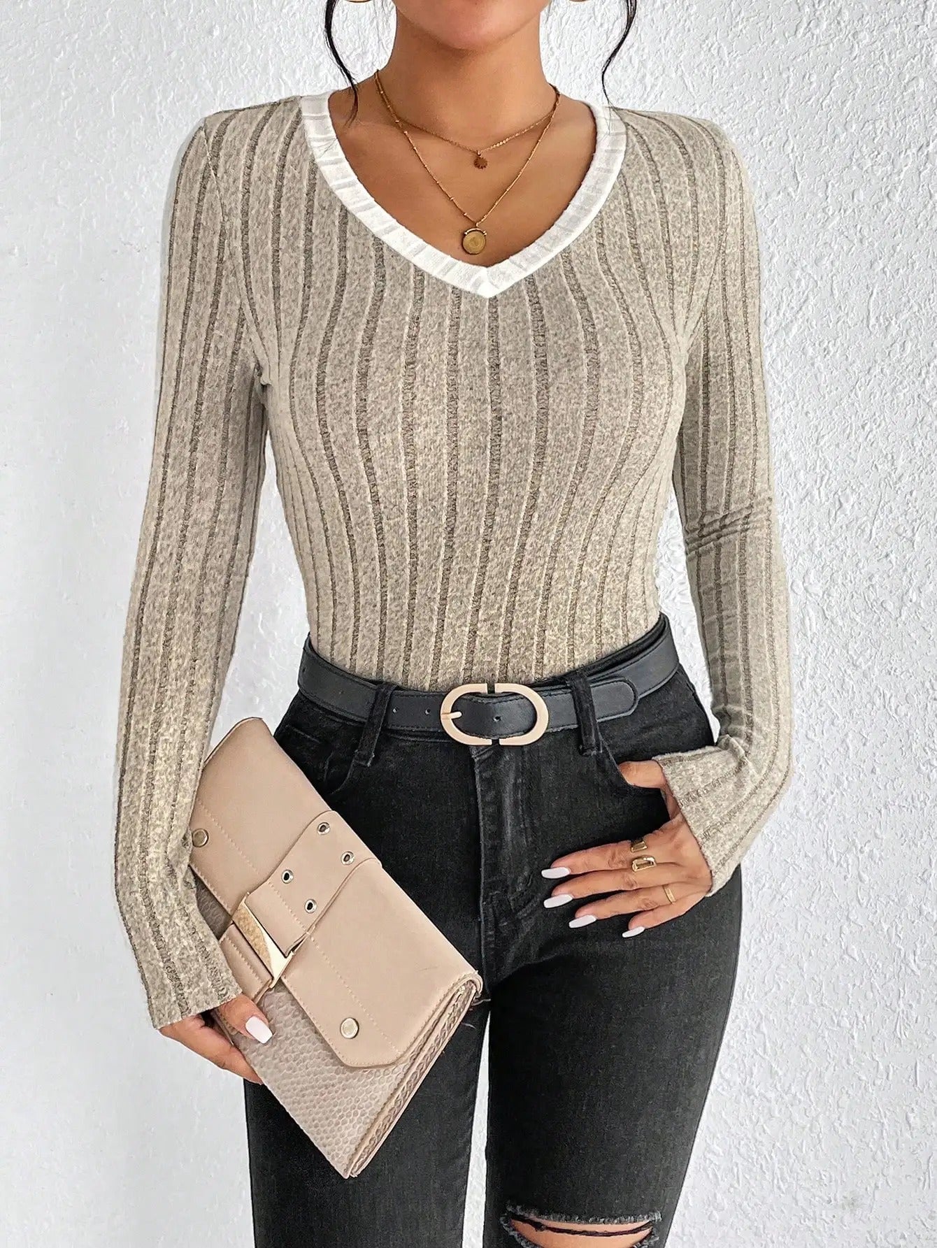 Valentina® | Gebreide top met lange mouwen