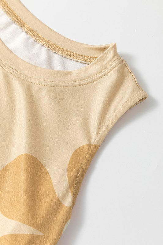 Yesica® | Mouwloze mini-jurk met bloemenprint en ronde hals