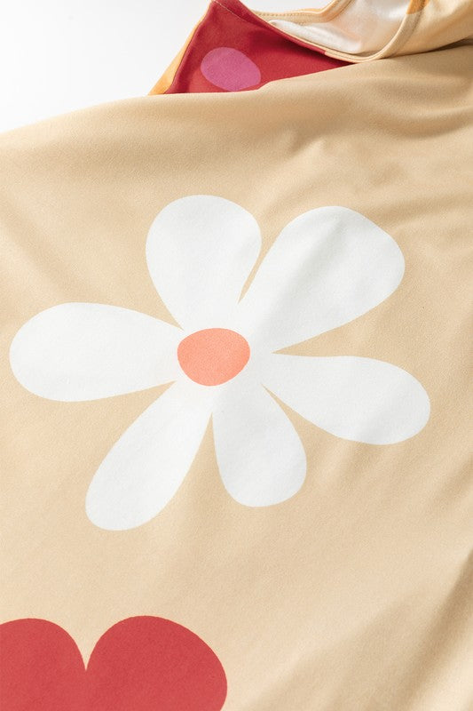 Yesica® | Mouwloze mini-jurk met bloemenprint en ronde hals