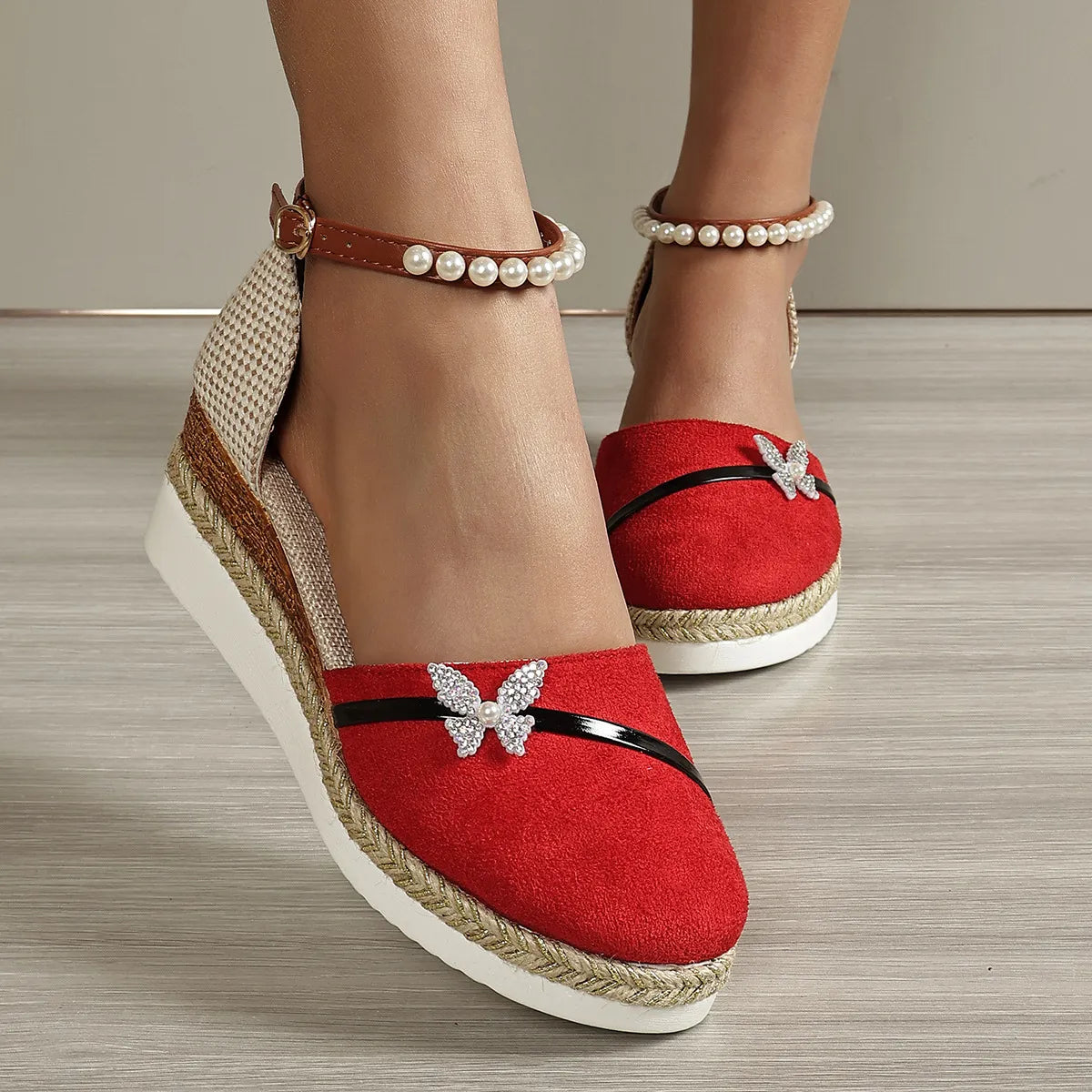 Brenda® | Sandalen met sleehak en strik voor dames