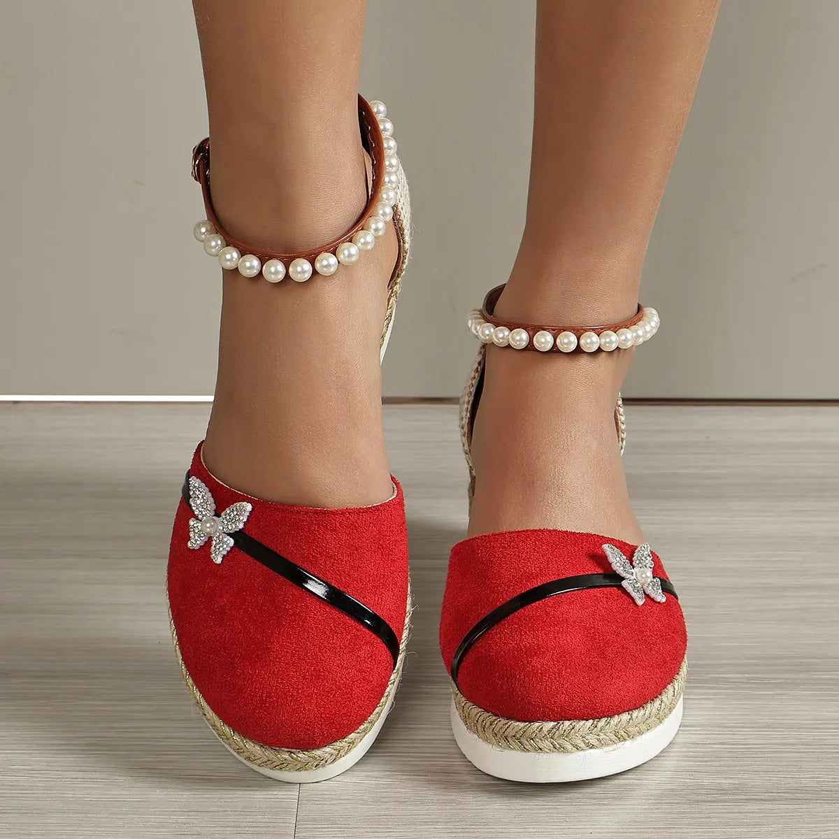 Brenda® | Sandalen met sleehak en strik voor dames