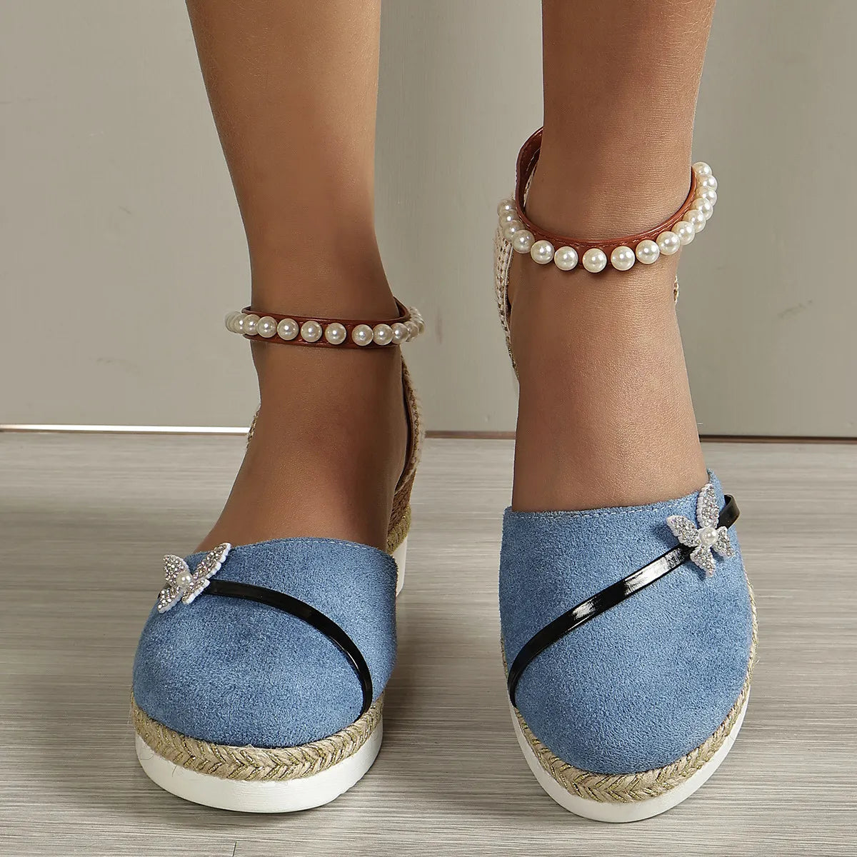 Brenda® | Sandalen met sleehak en strik voor dames