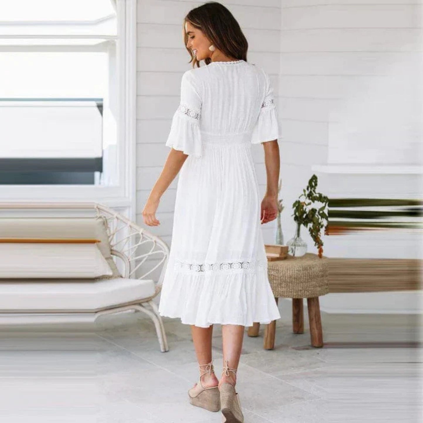 Zulema® | Dames kanten jurk lang