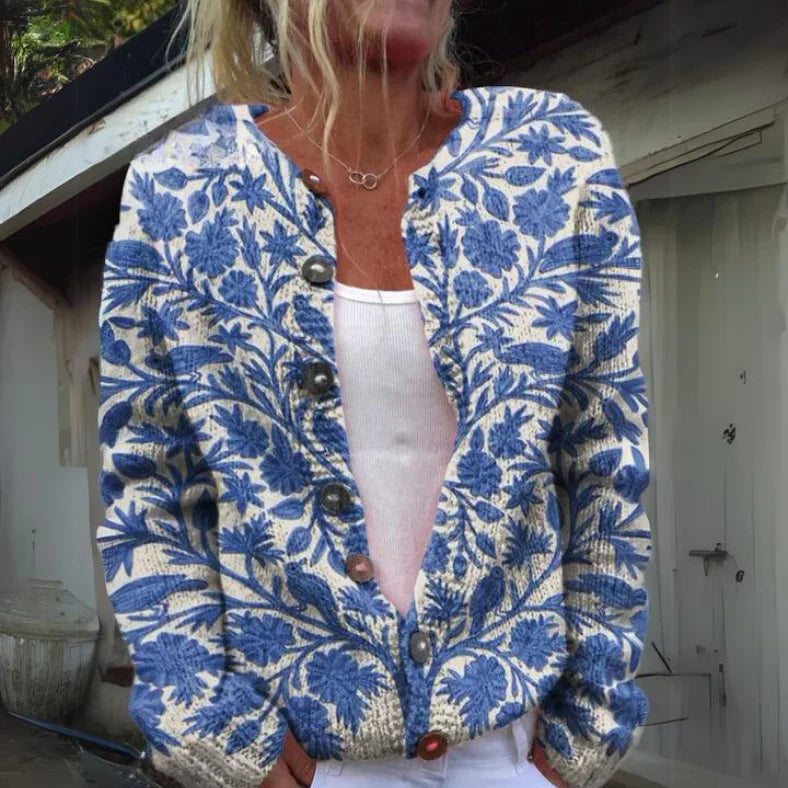 Ursula® | Stijlvol vest met bloemenprint
