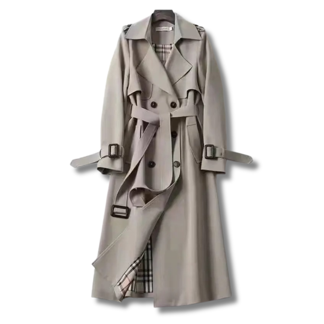 Zulema® | Amberkleurige klassieke trenchcoat