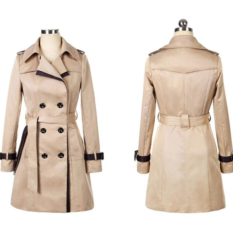 Yasmina® | Elegante slim-fit jas met dubbele rij knopen voor dames