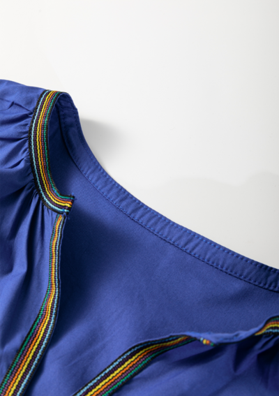 Teresa® | Mini-jurk met ingekeepte pofmouwen