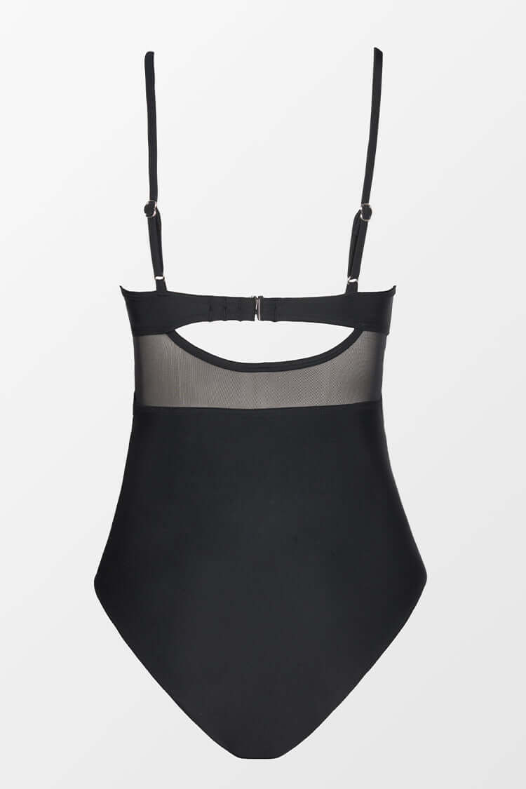 Yessica® | Badpak met transparanten en gekruist patroon