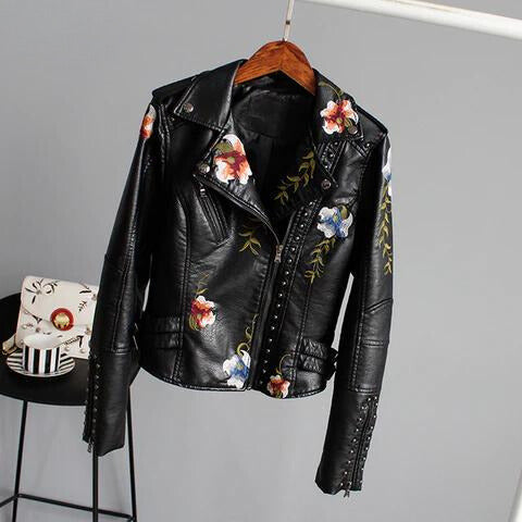 Yazmin® | Leren jack met eeuwige elegantie