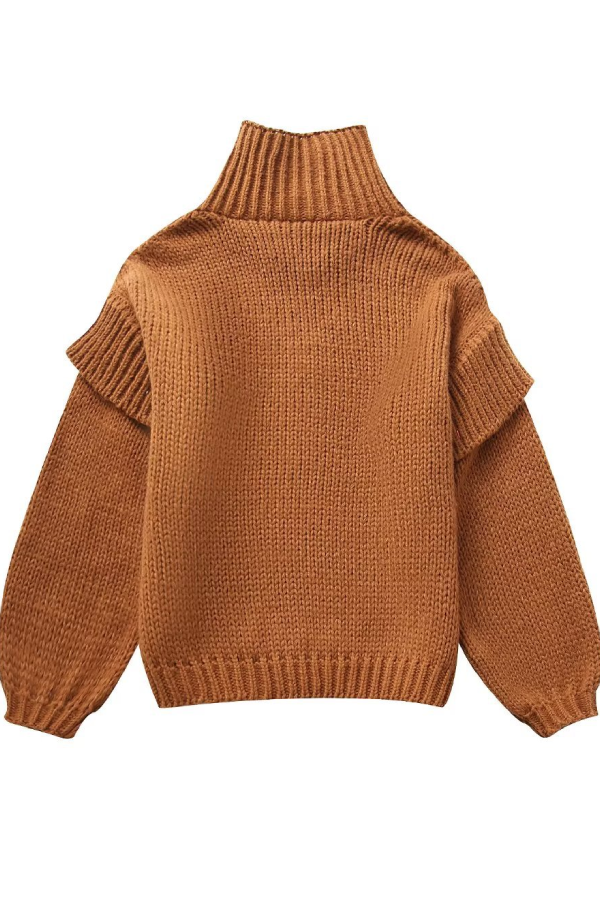 Zoe® | Losse coltrui met lange mouwen