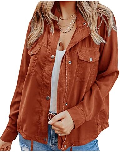 Yasmina® | Outdoor militair utility-jack voor dames Safari-jack met trekkoord