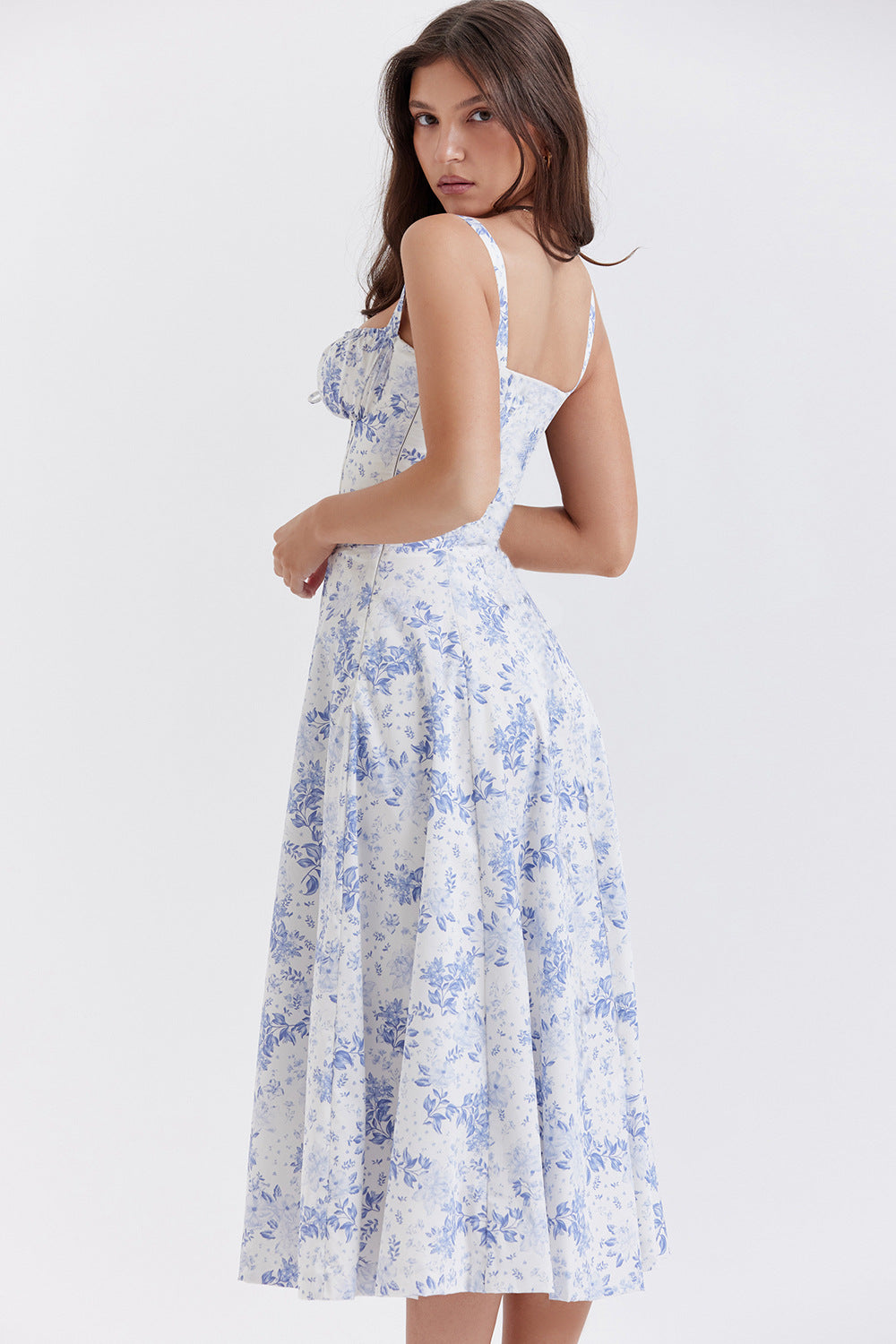 Yasmin® | Vintage bloemenjurk, strak in de taille