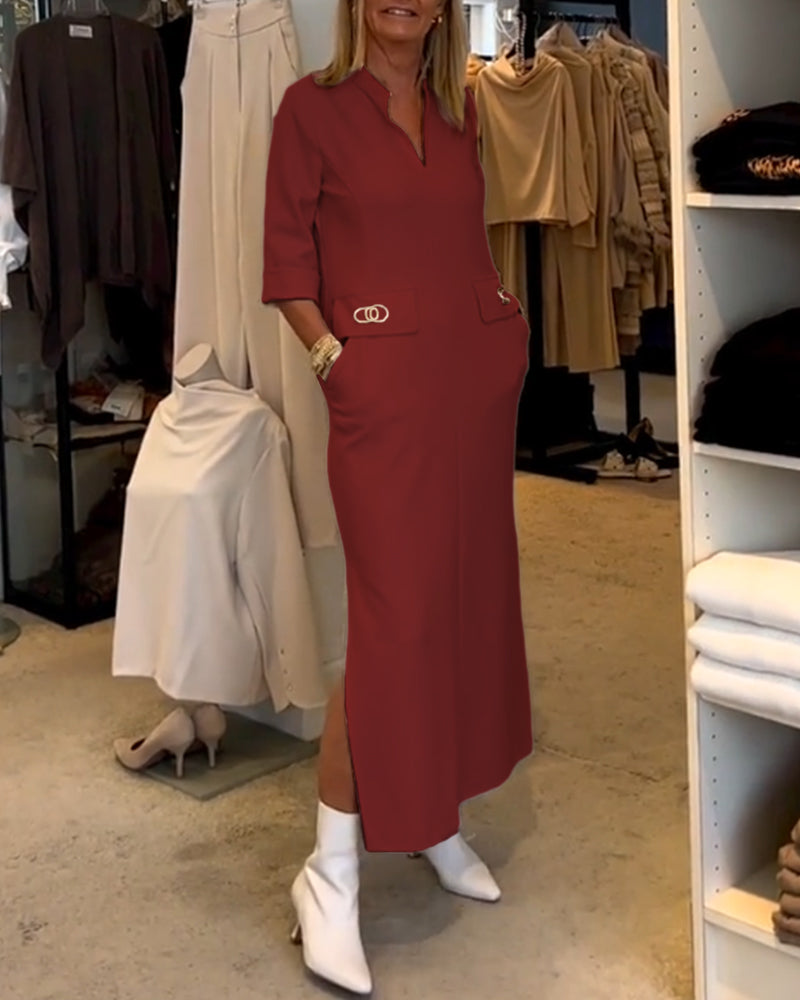 Zoe® | Jurk met 3/4 mouwen