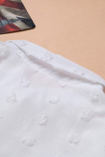 Zoe® | Shirt met lange mouwen en Zwitserse stippenkraag