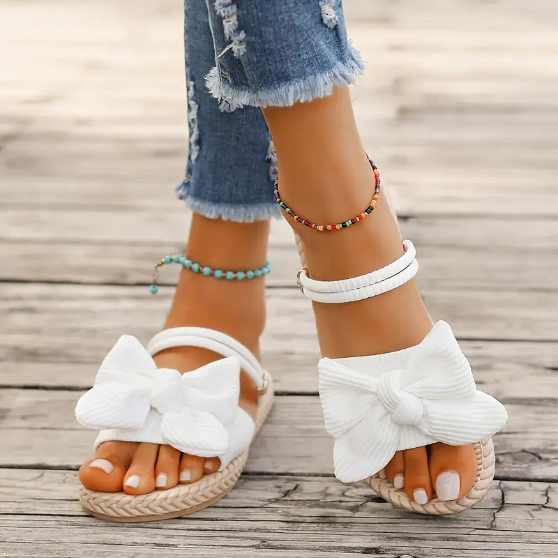 Teresa® | Stijlvolle platte sandalen met strik