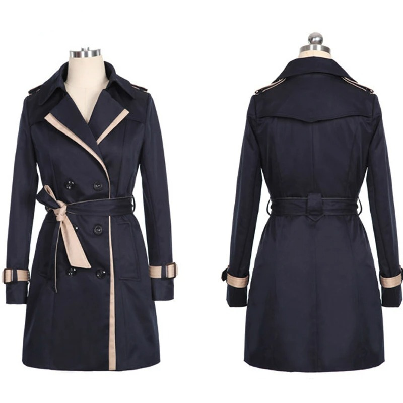 Yasmina® | Elegante slim-fit jas met dubbele rij knopen voor dames