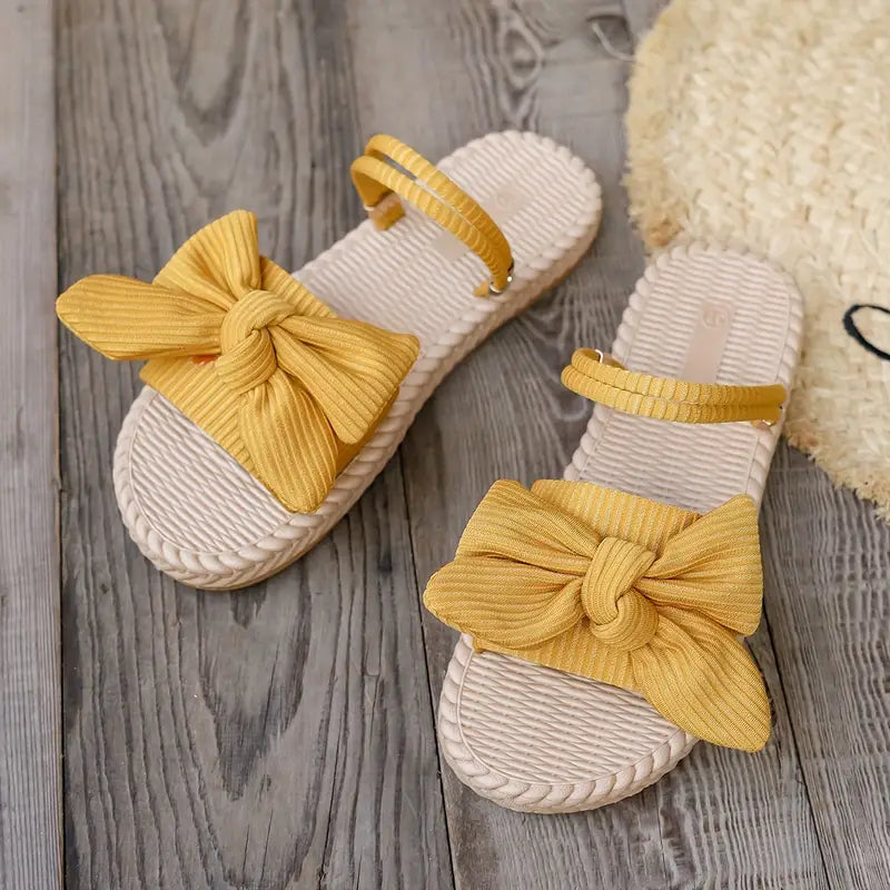 Teresa® | Stijlvolle platte sandalen met strik