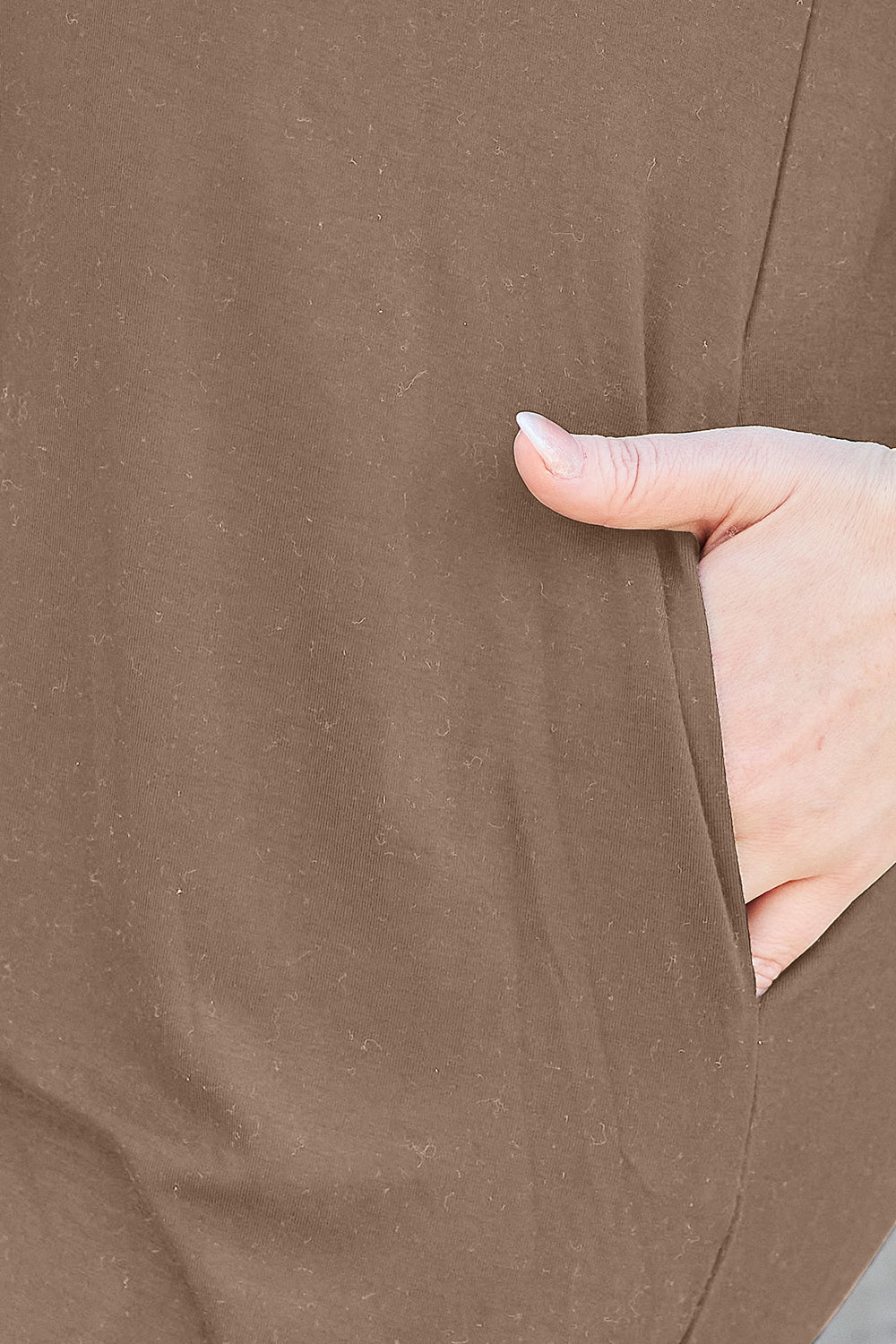 Yesica® | Basic Bae jurk met ronde hals, korte mouwen en zakken