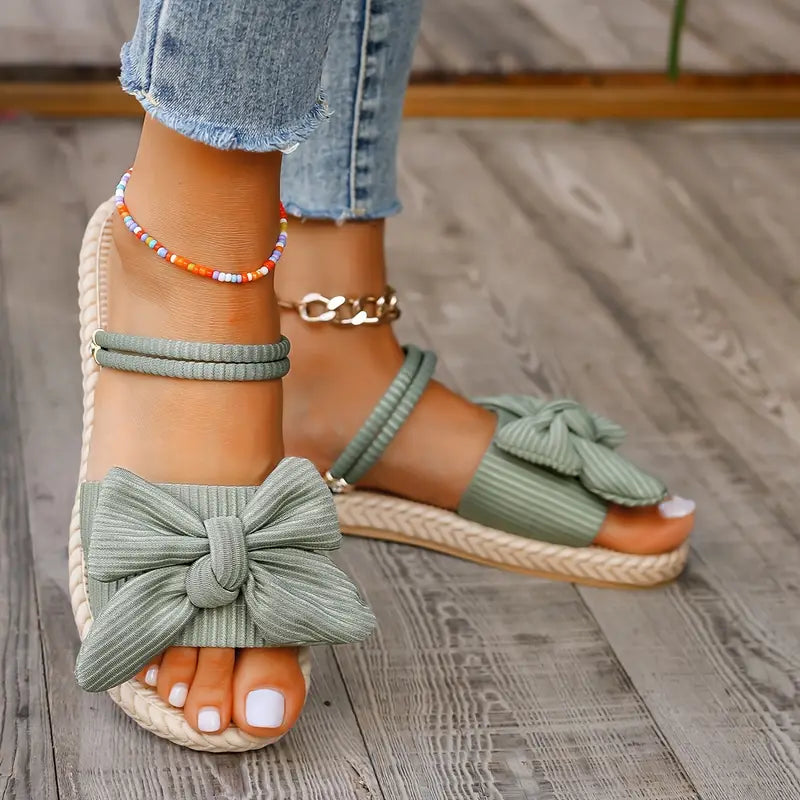 Teresa® | Stijlvolle platte sandalen met strik