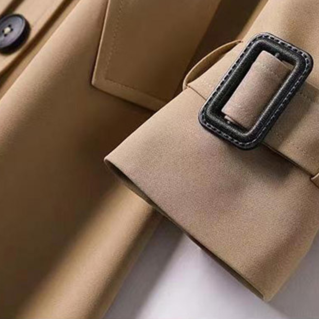 Zulema® | Amberkleurige klassieke trenchcoat