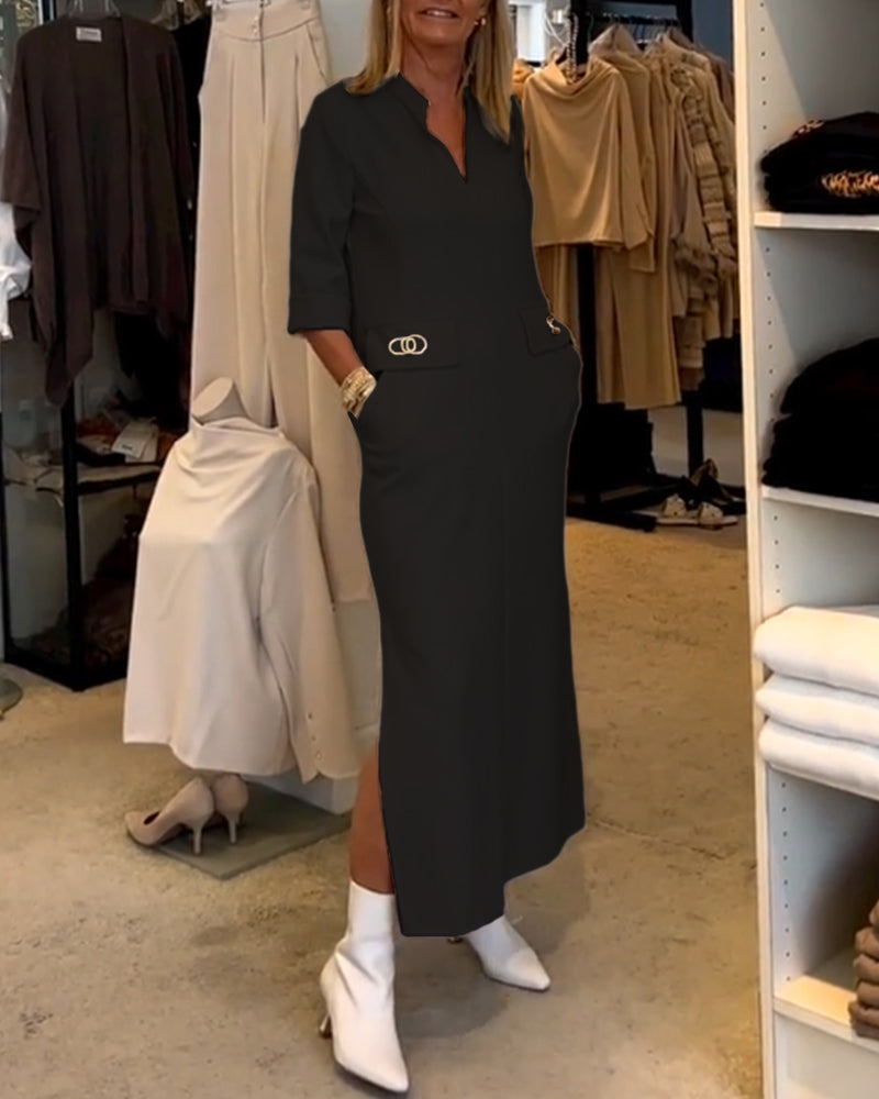 Zoe® | Jurk met 3/4 mouwen