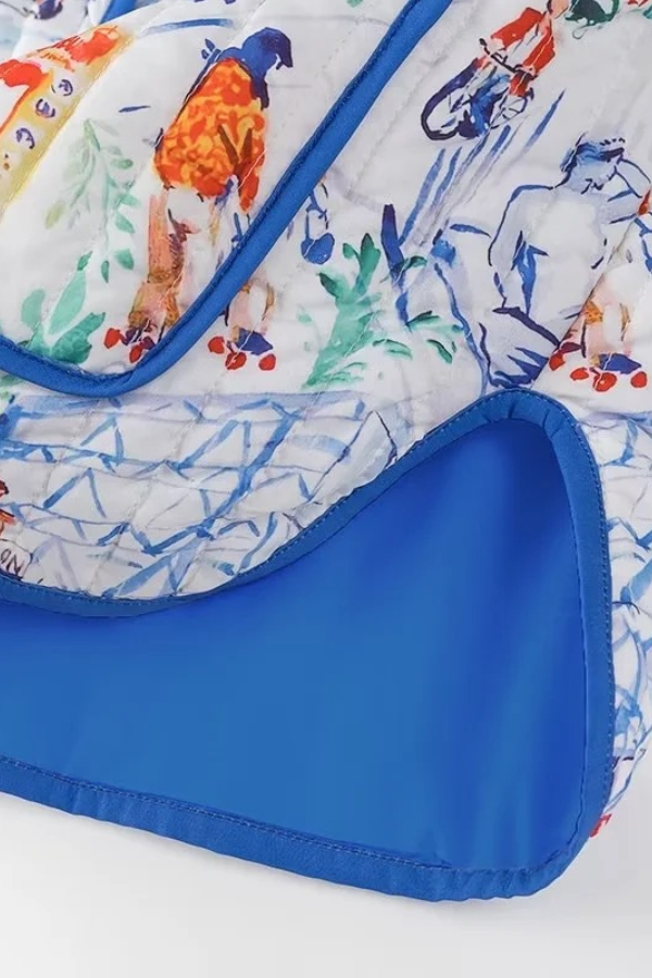 Trina® | Set van katoenen shorts met graffitiprint
