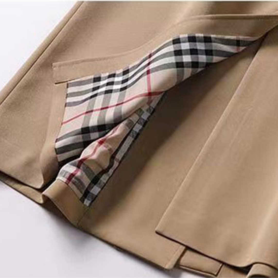 Zulema® | Amberkleurige klassieke trenchcoat