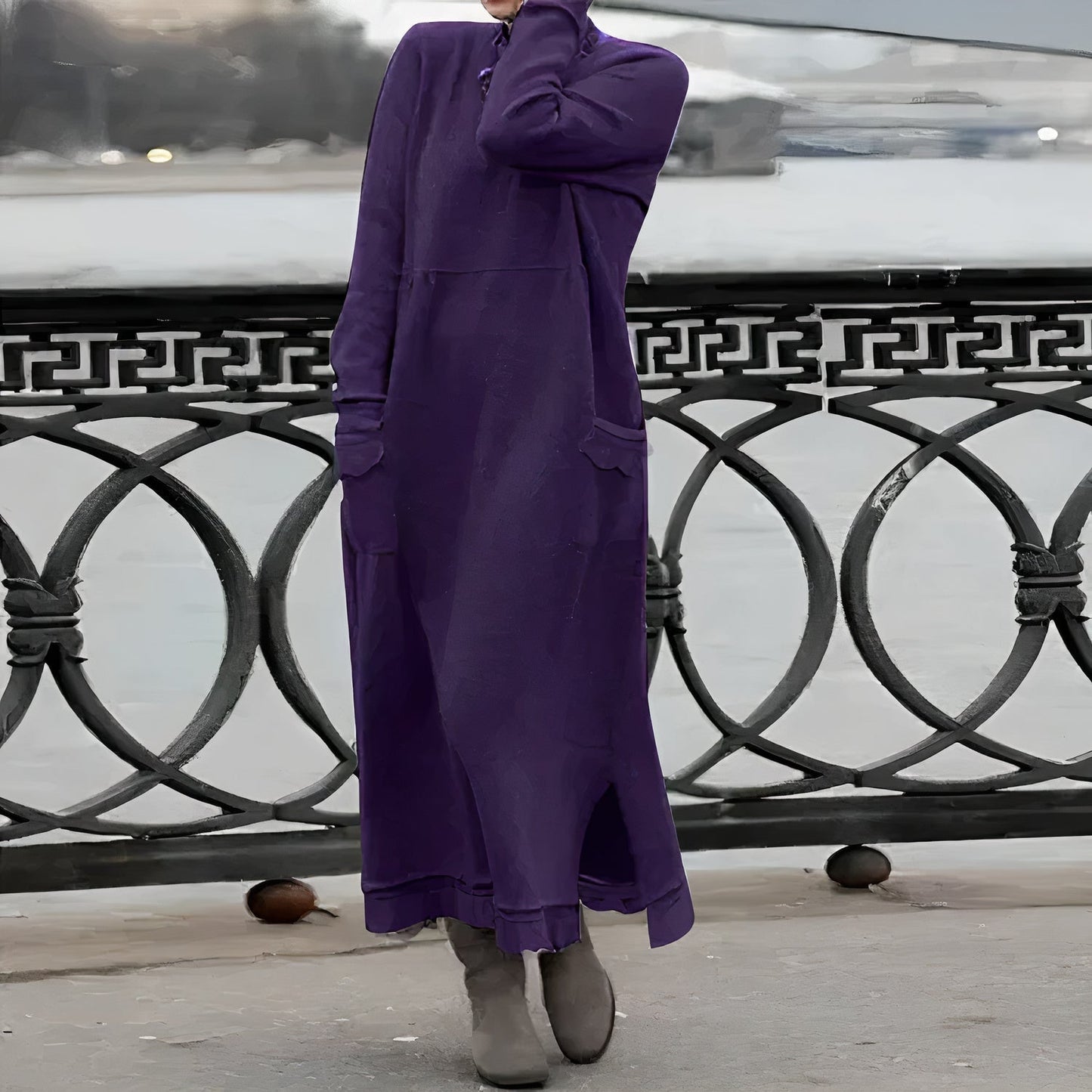 Zulema® | Warme en casual maxi-jurk
