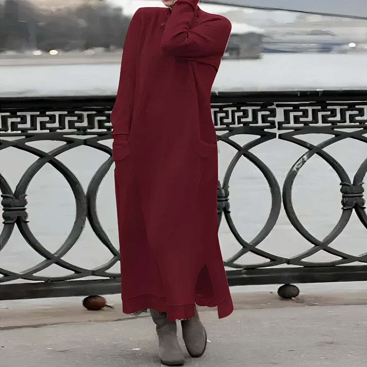 Zulema® | Warme en casual maxi-jurk
