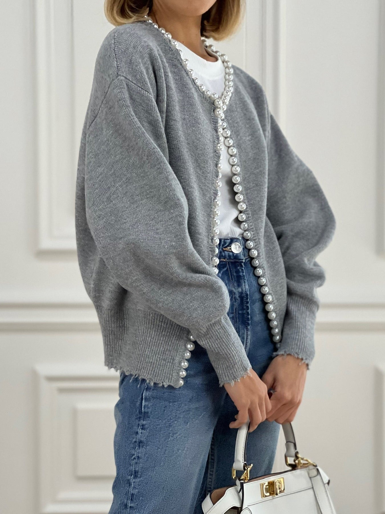 Zoe® | Vest met parels