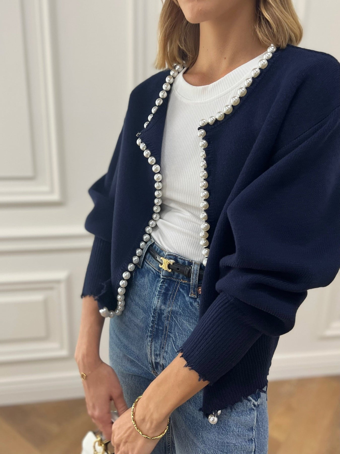 Zoe® | Vest met parels