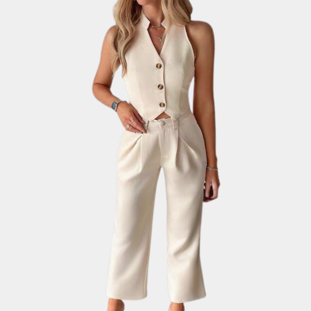 Thalia® | Elegant damesvest en chique broek voor een verfijnde look