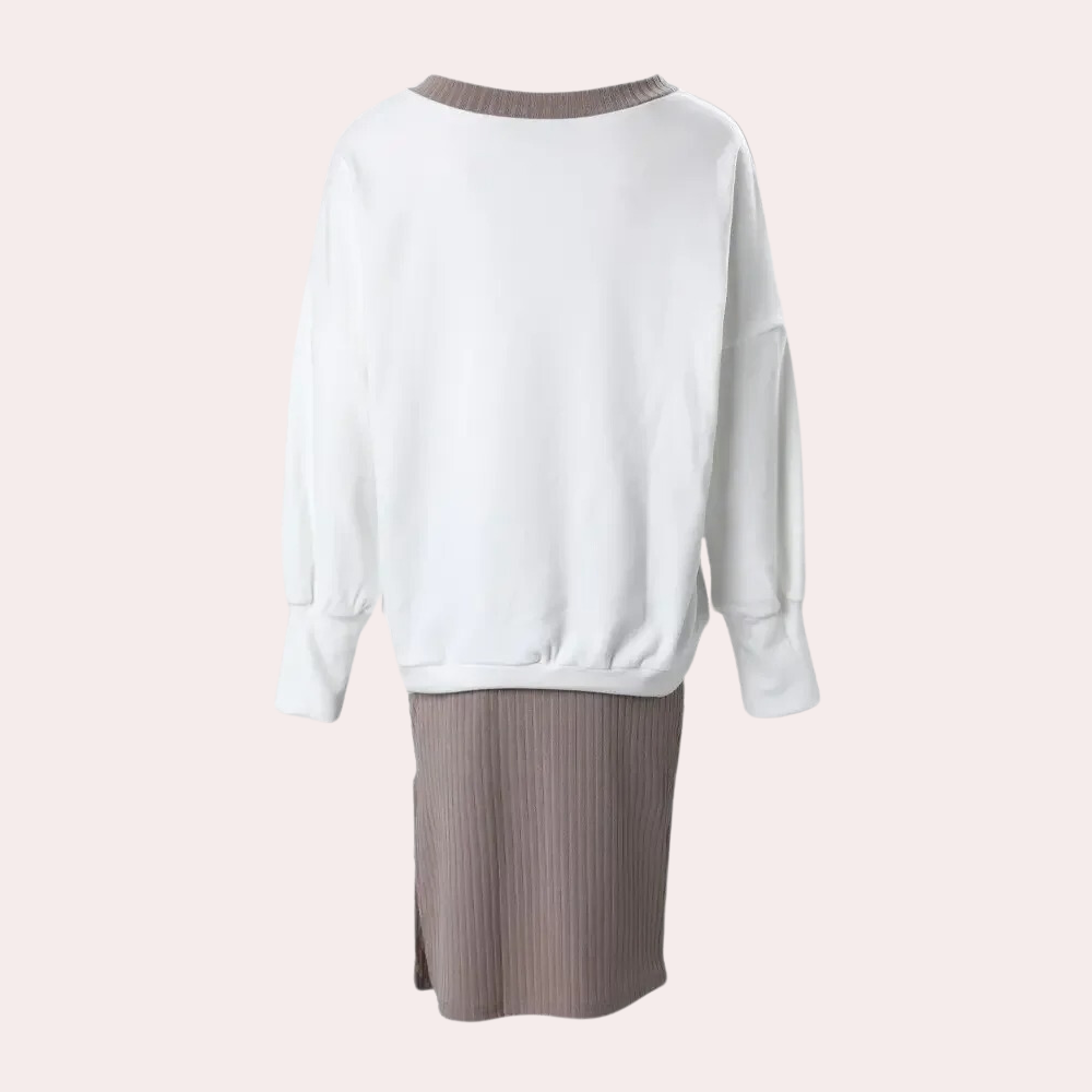 Uma® | Chique top voor dames met een rij naaldvormige steentjes
