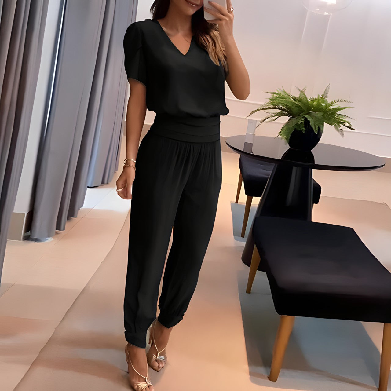 Zulema® | Modieuze blouse en broekset