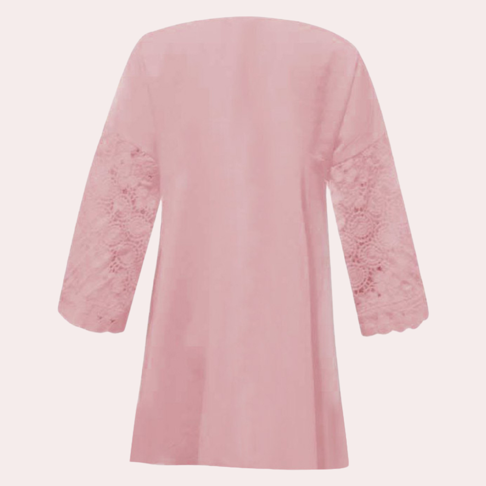 Úrsula® | Elegante kanten damesblouse met V-hals