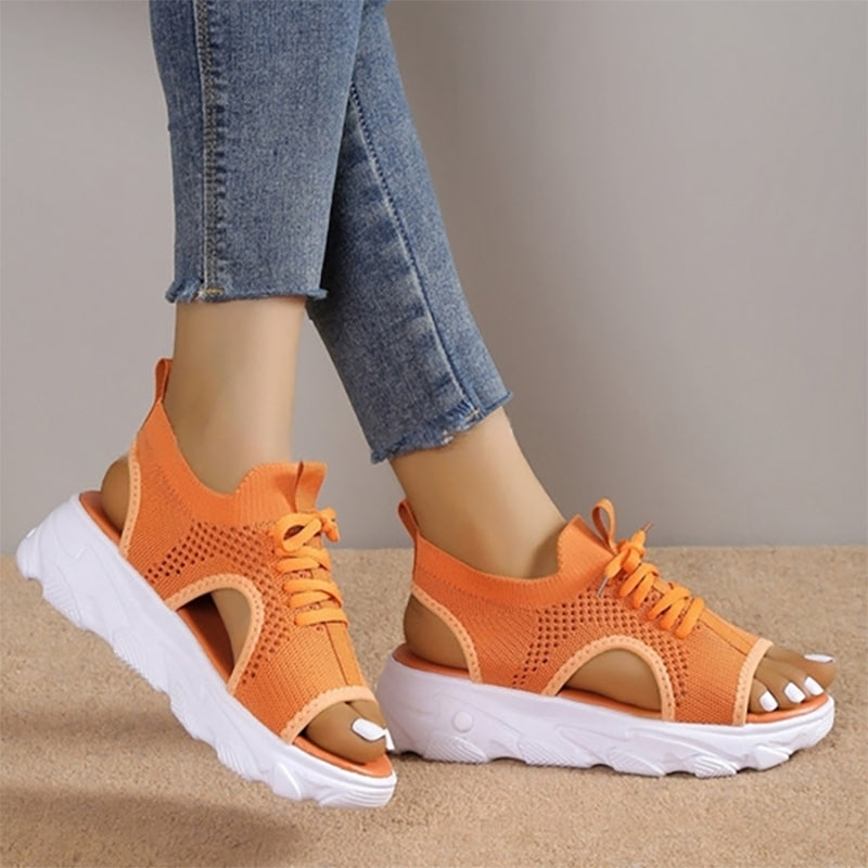 Barbara® | Heidi ademende platformsandalen