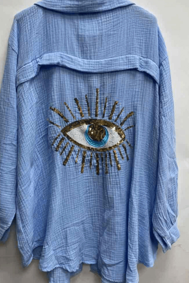 Tiffany® | Strandshirt met Turks oog