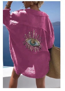 Tiffany® | Strandshirt met Turks oog