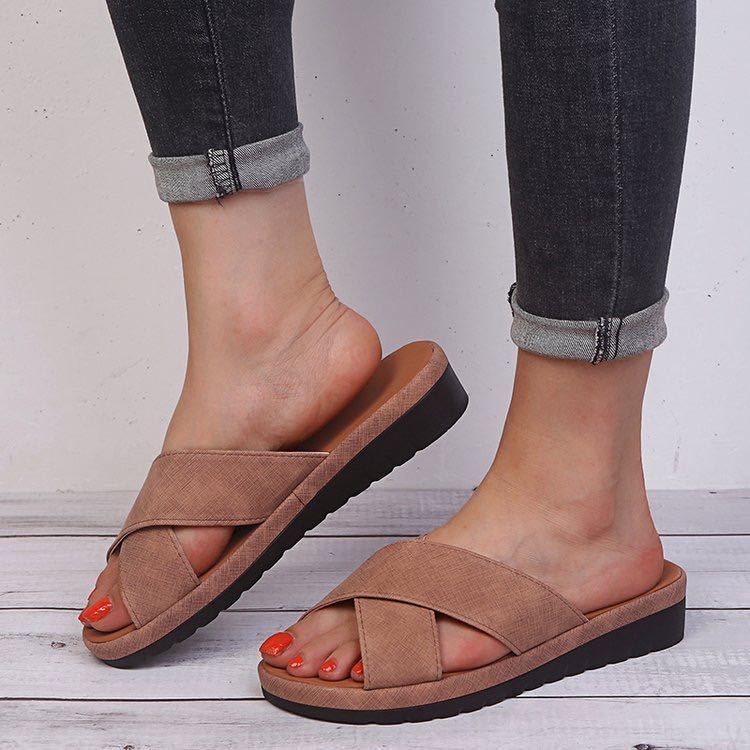 Yesica® | Outdoor-slippers met sleehak