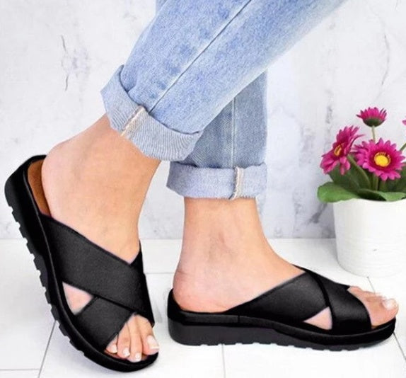 Yesica® | Outdoor-slippers met sleehak