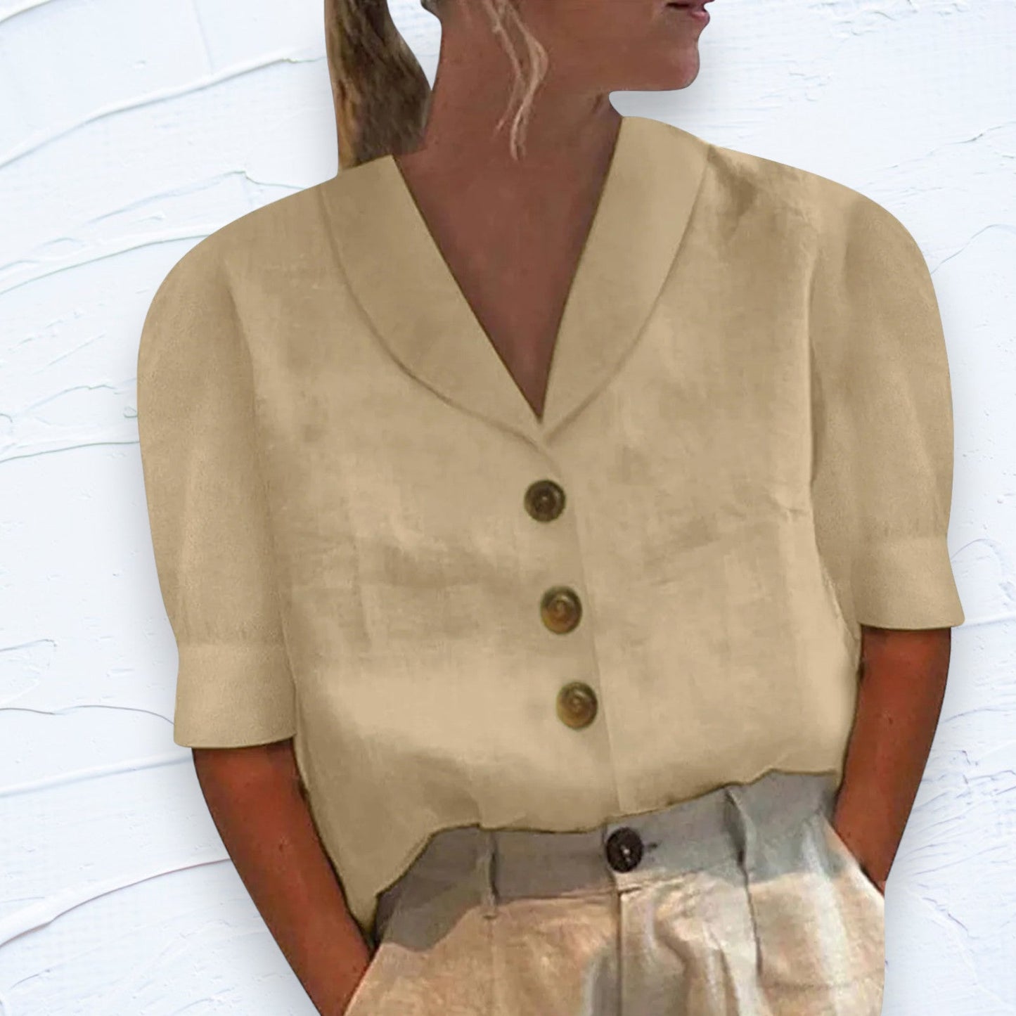 Uma® | Elegant overhemd met kraag en knopen