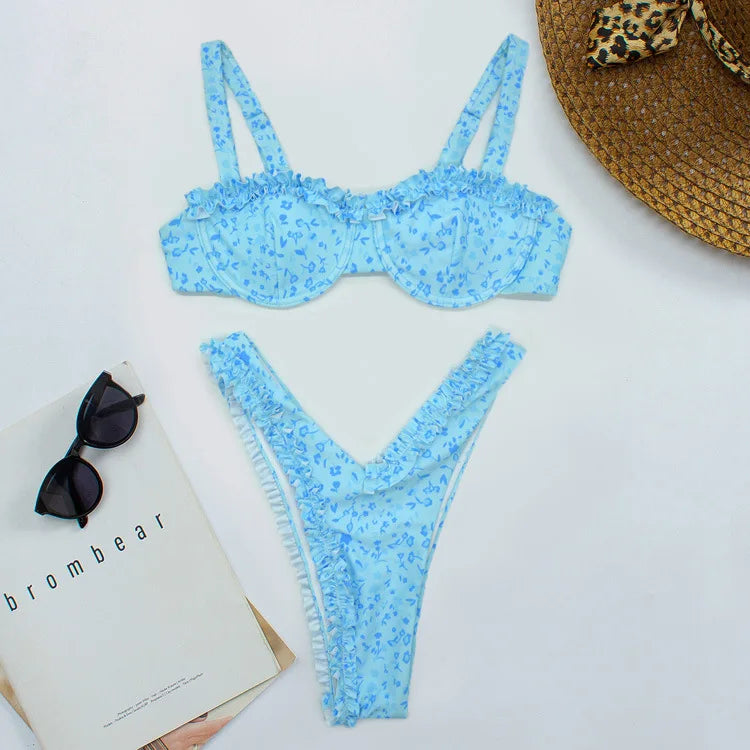 Daria® | Schattige bikini met ruchesdetails