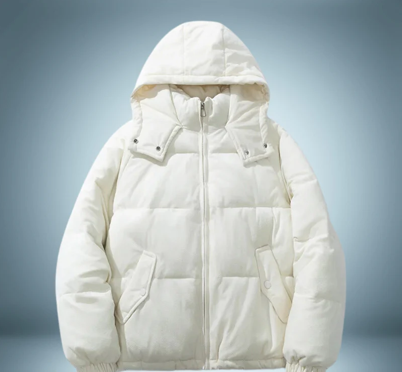 Yasmina® | Bruin donsjack met capuchon