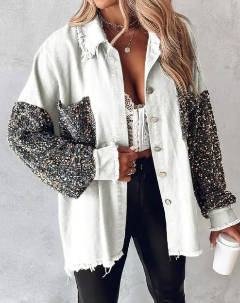 Teresa® | Jack met contrasterende pailletten voor dames