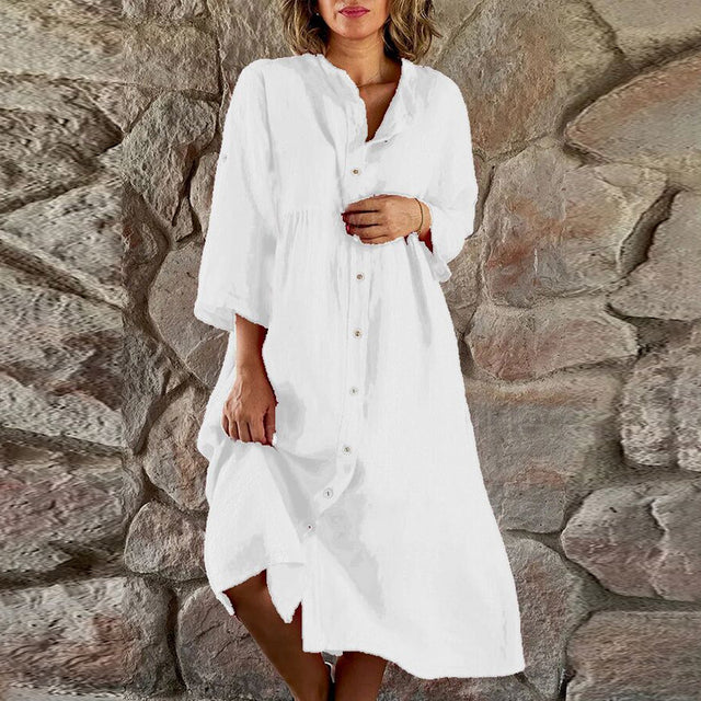 Thalia® | Katoenlinnen jurk